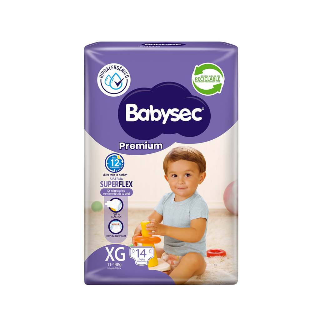 Pañal XG BABYSEC 14un 