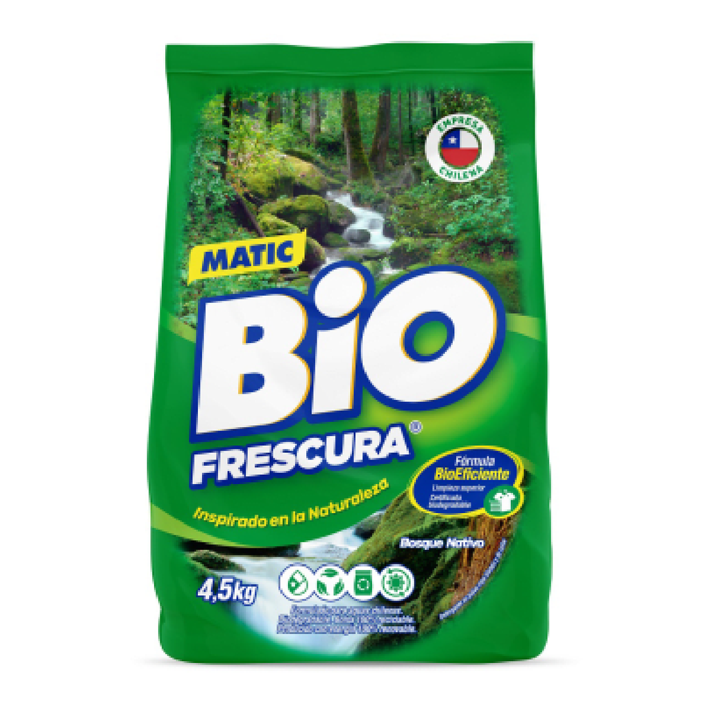 Detergente en polvo Verde BIOFRESCURA 4,5kg 