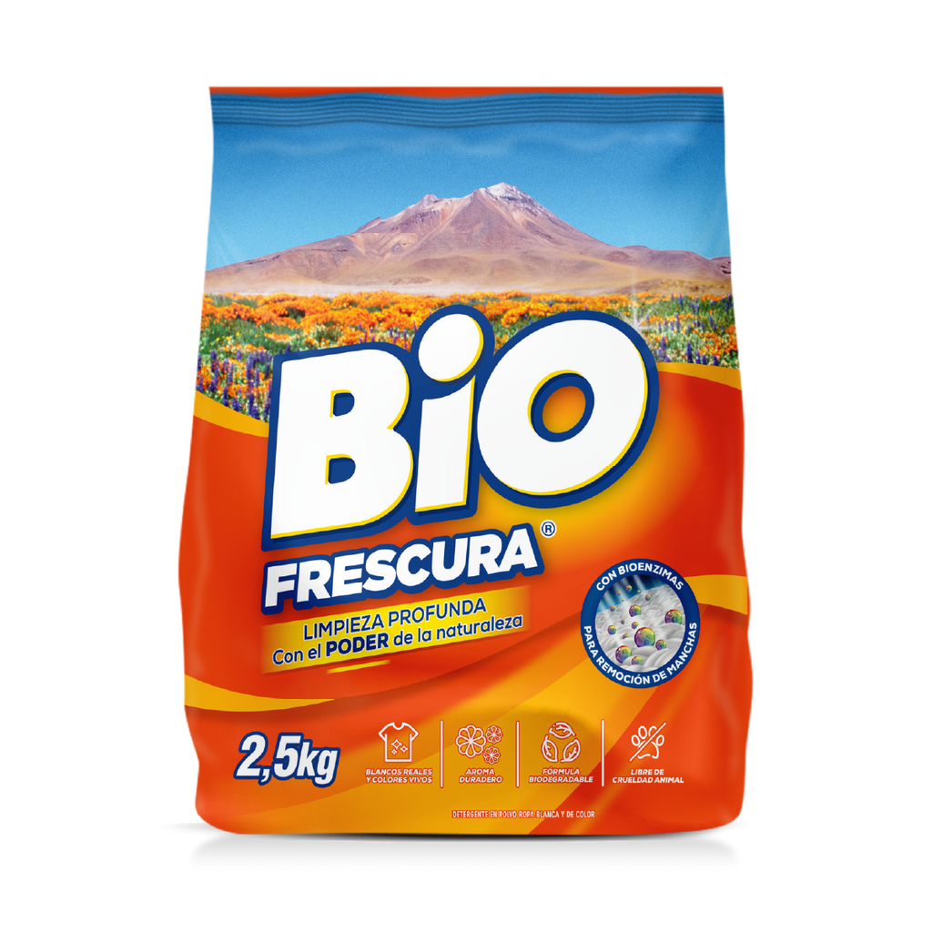 Detergente en polvo Naranjo BIOFRESCURA 2,5kg 