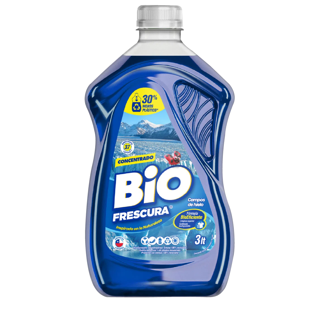 Detergente liquido azul BIOFRESCURA 3L