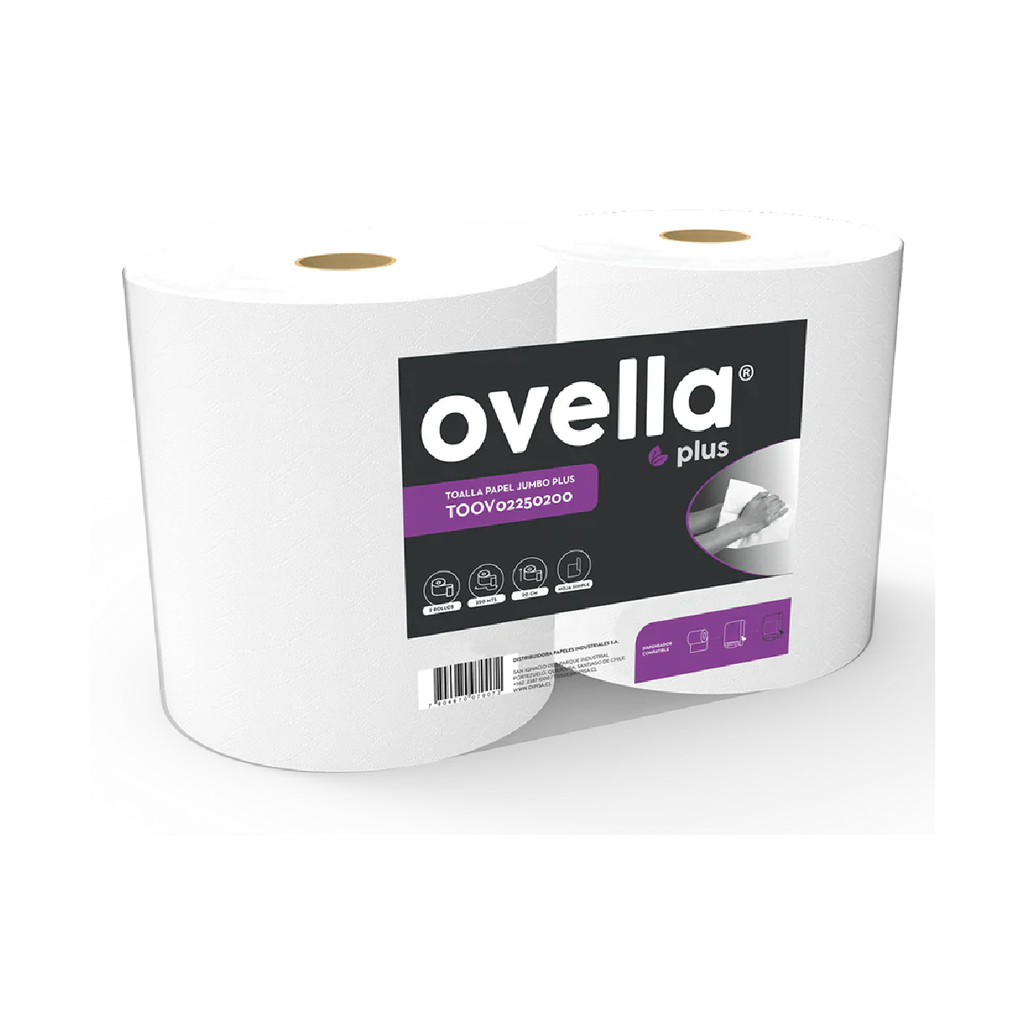 Papel Toalla Plus OVELLA 2x190mts 