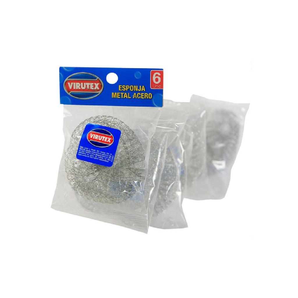 Esponja Acero Tiras Virutex 6un
