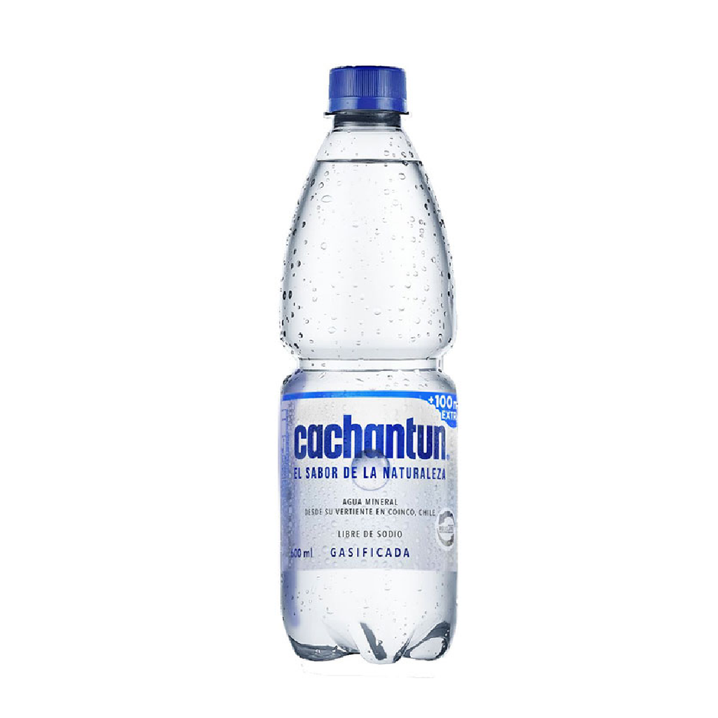 Agua mineral C/gas CACHANTUN 12x600ml 