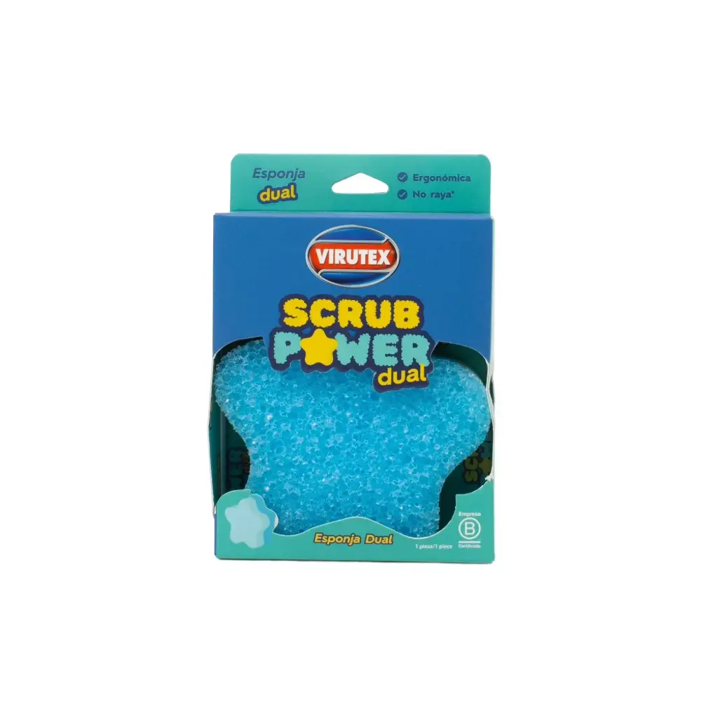 Esponja Dual Scrub Power Virutex 1un