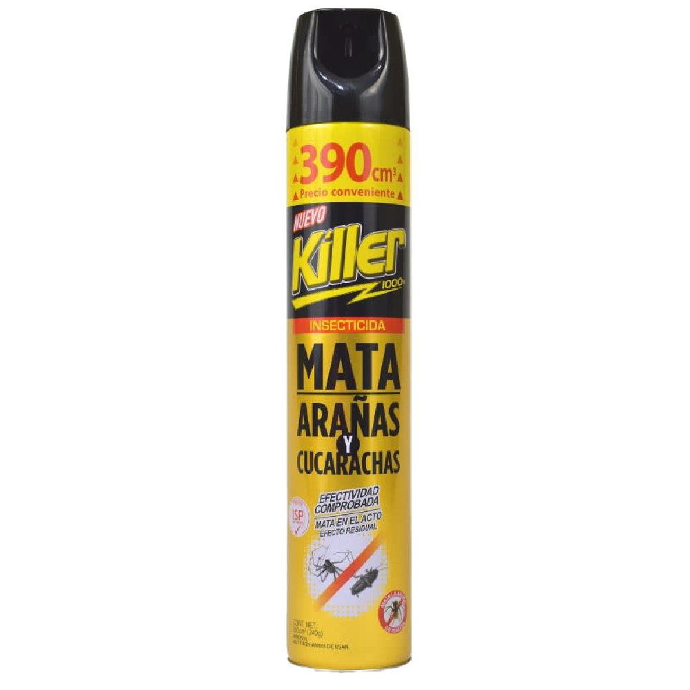 Insecticida Araña y Cucaracha KILLER 390cc