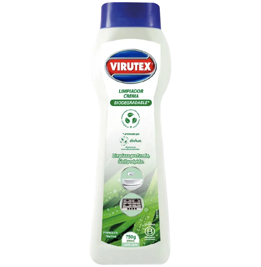 Limpiador Crema Biodegradable VIRUTEX 750g