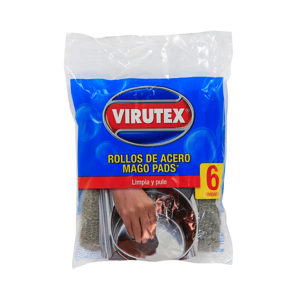 Mago Pads S/Jabón Clásica VIRUTEX 6u