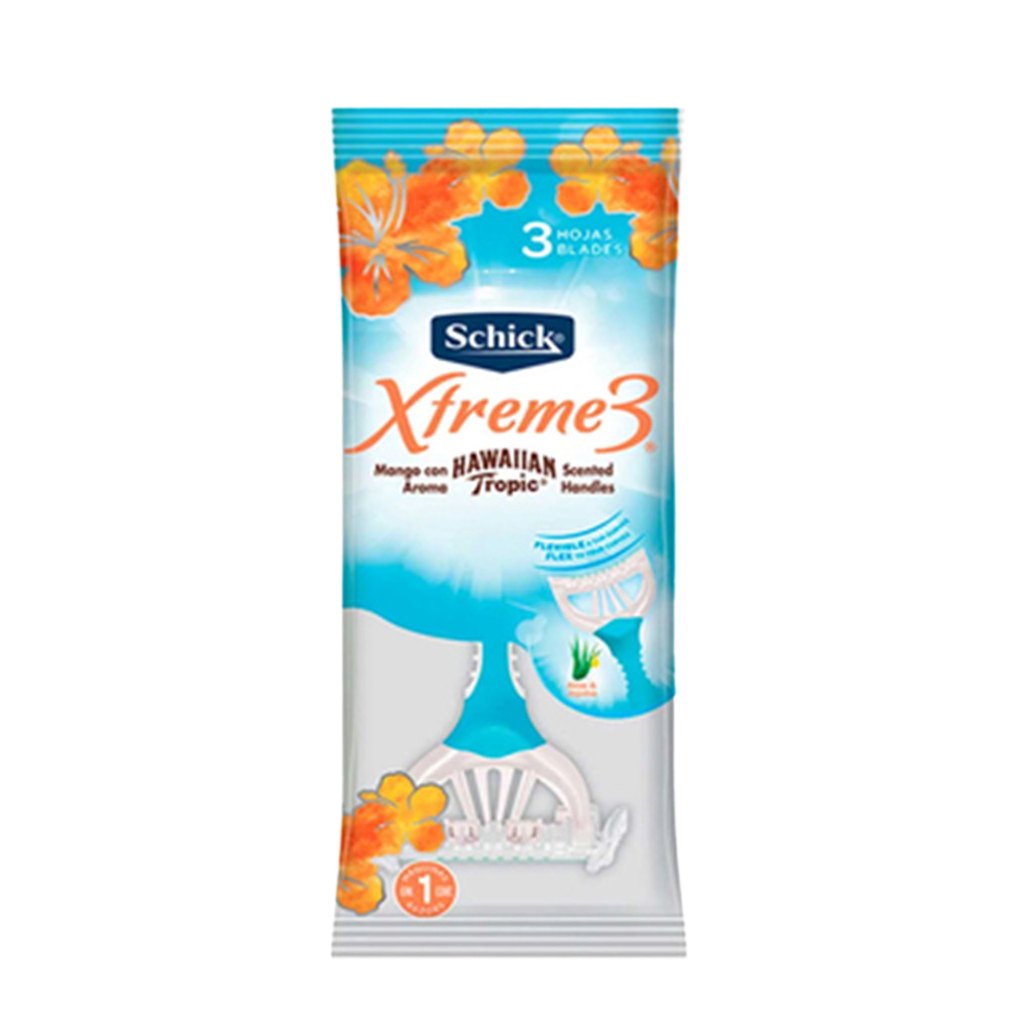 Máquina Mujer piel delicada SCHICK XTREME3 1un