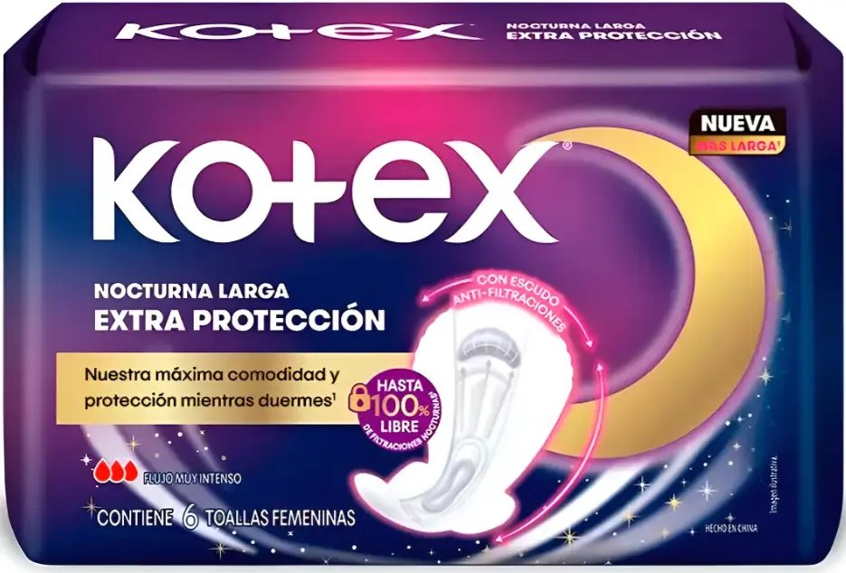 Toalla Femenina Noctura 3D KOTEX 20un