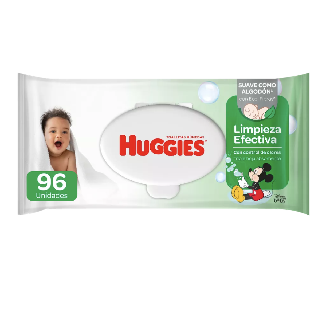 Toalla Húmeda Limpieza Efectiva HUGGIES 96un