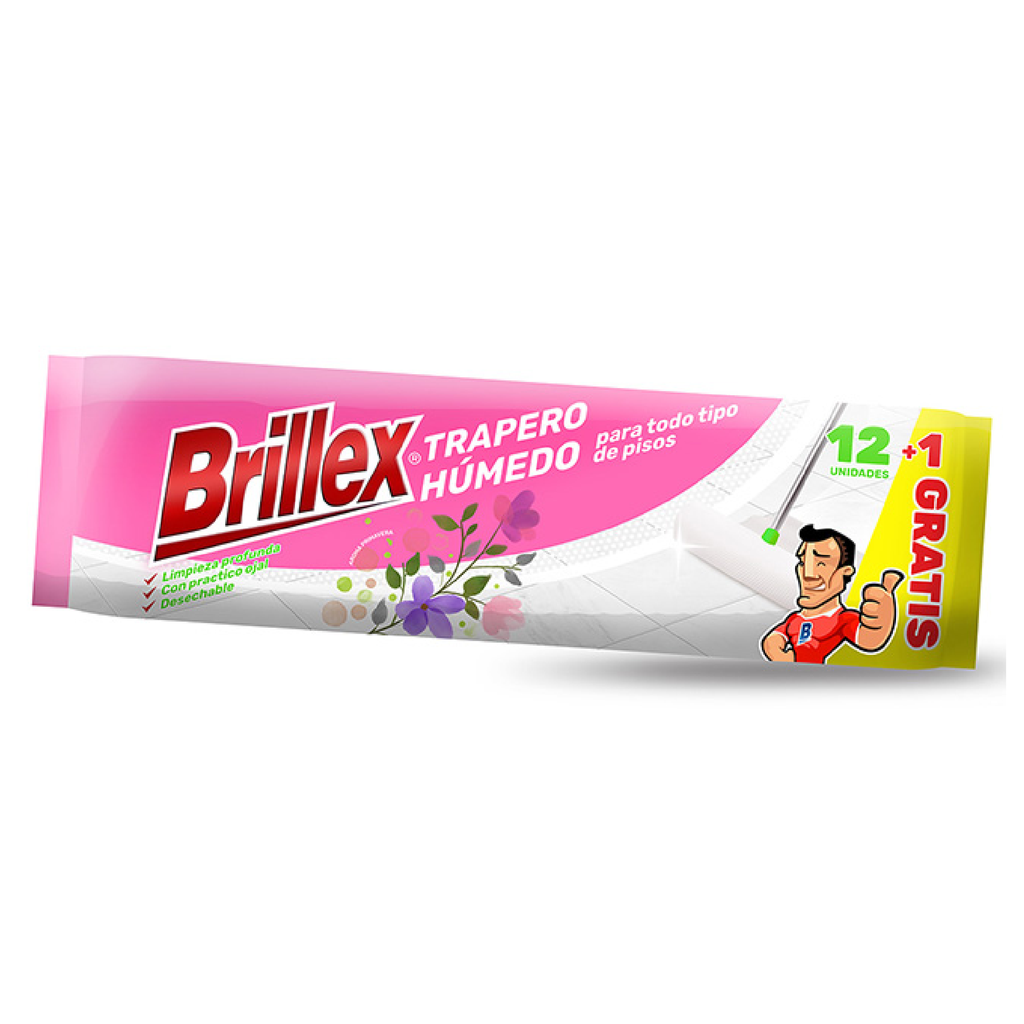 Trapero Húmedo Primavera BRILLEX 12un