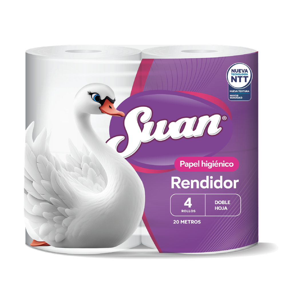 Papel Higienico Rendidor SWAN 4x20mts 