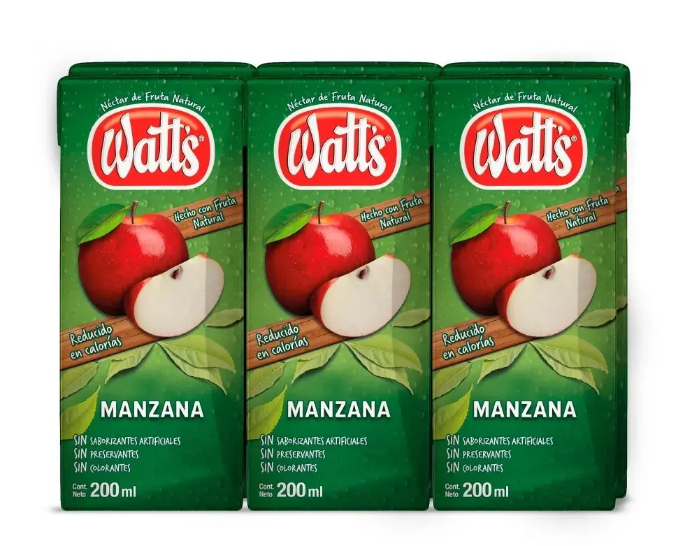 Jugo Watts Manzana 6x200ml  