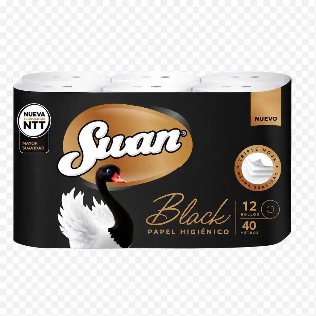 Papel Higienico Black SWAN 4x40mts