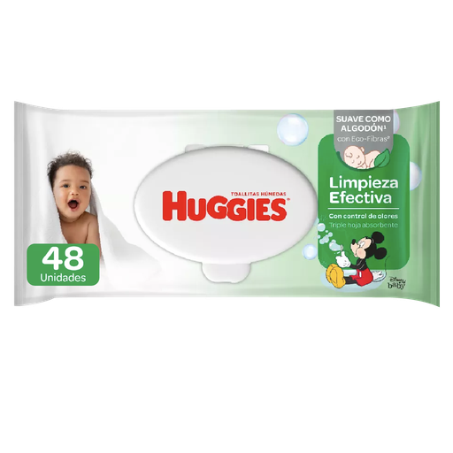 [10393] Toalla Húmeda Manitos y Caritas HUGGIES 48un