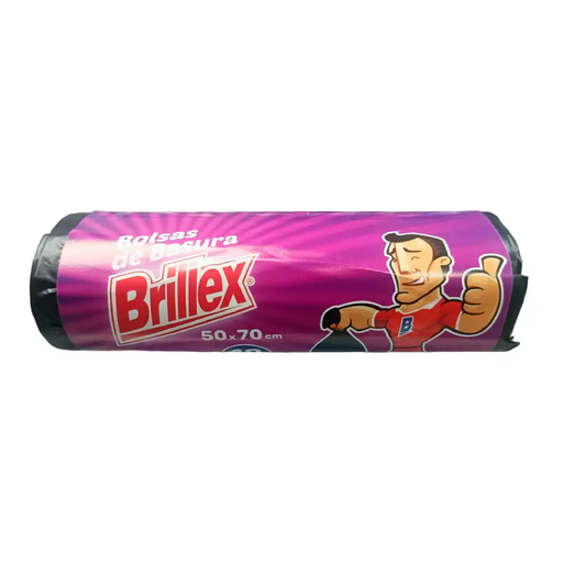 [10041] Bolsas Basura 50X70 BRILLEX 10un
