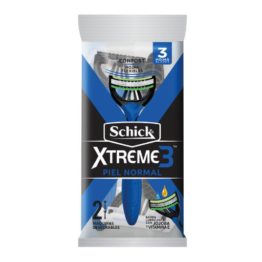 [10250] Máquina de afeitar piel normal SCHICK XTREME3 1un