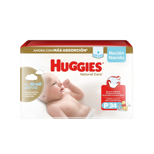 [10454] Pañal Natural Care RN HUGGIES 34un