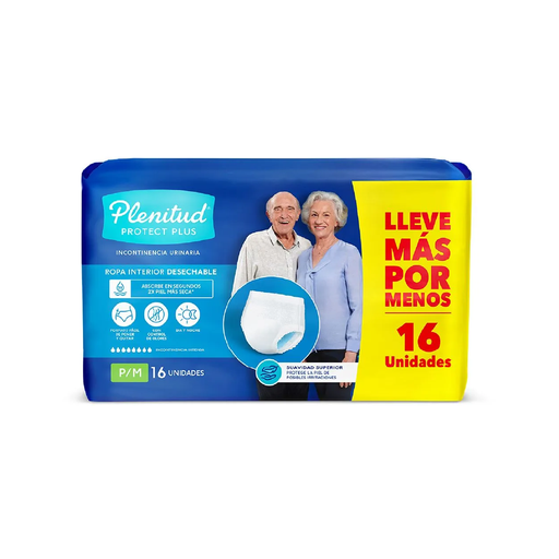 [10459] Ropa Interior Adulto Act Plus P/M PLENITUD 16un