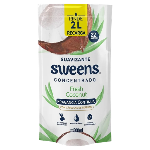 [10367] Suavizante Concentrado Fresh Coconut DP SWEENS 500ml