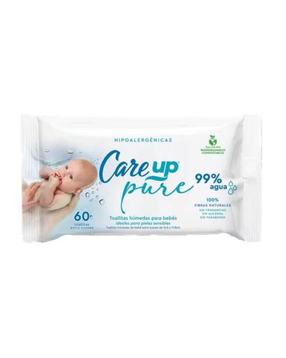 [10395] Toalla Húmeda Pure Bebé CareUp 60un