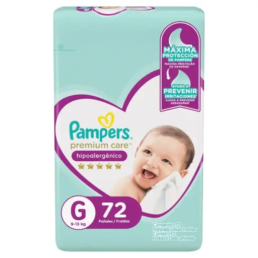 [10316] Pañal Premium Care G Pampers 72un