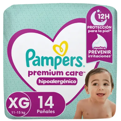 [10317] Pañal Premium Care XG Pampers 14un