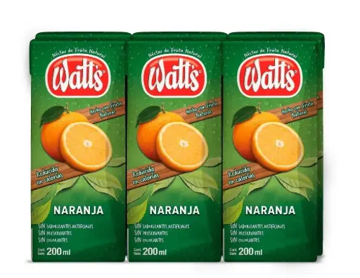 [10203] Jugo Watts Naranja 6x200ml