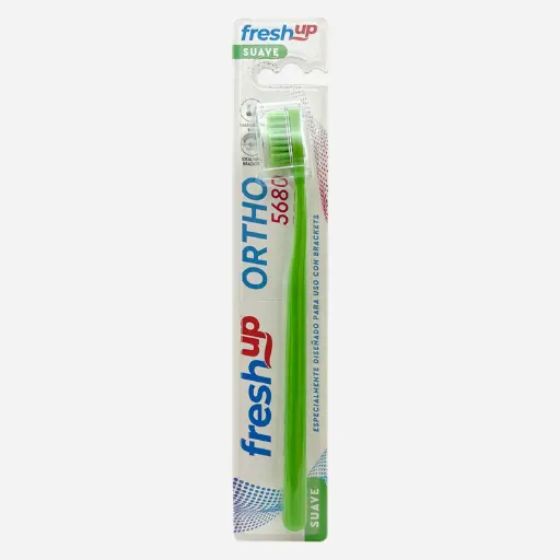 [10480] Cepillo Orthopedico c/Tapa Fresh Up 1un 